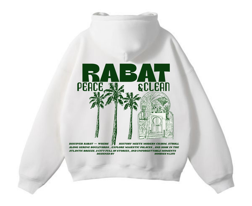 WHITE HOODIE - RABAT CITY